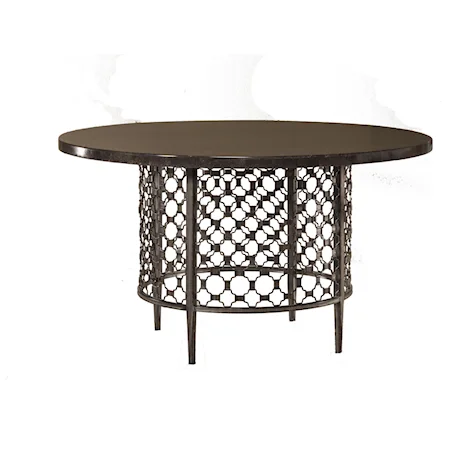 Round Dining Table with Bluestone Top